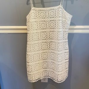 White Zara dress size small.
